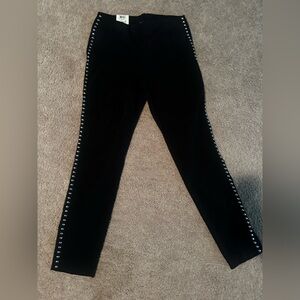 INC International Concepts Black Pants with Silver Studs
